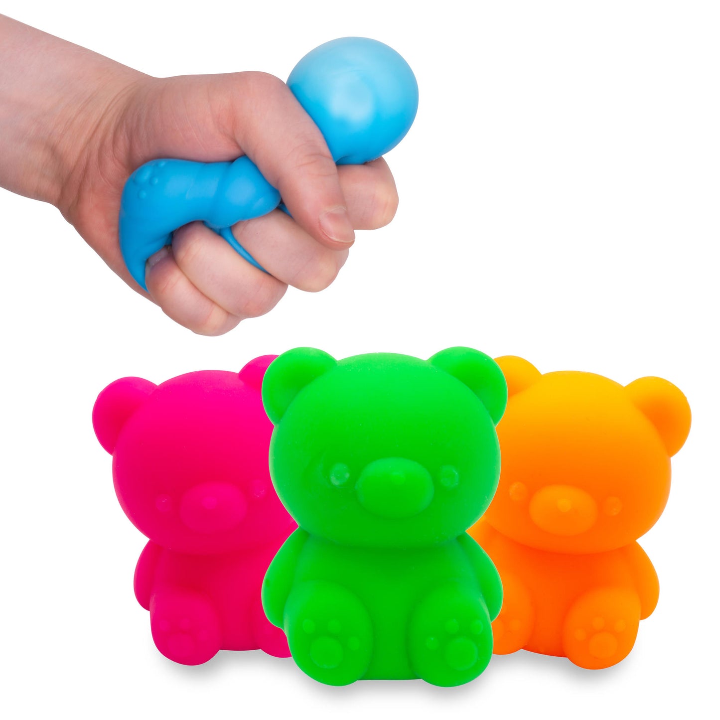 Scrunchems Neon Fruity Scented Squishy Bear Sensory Fidget Anxiety Stress Toy