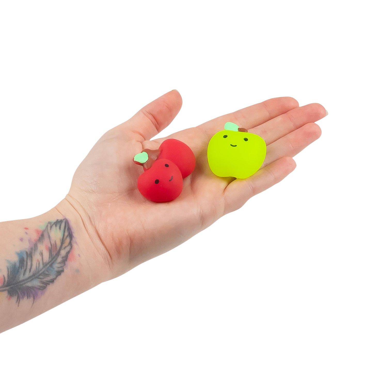 4 x Scrunchems Mini Squish Buddies Fab n Fruity Squishy. Sensory Fidget Anxiety Stress Toy
