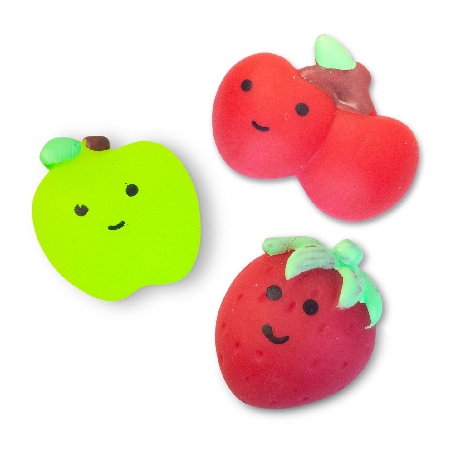 4 x Scrunchems Mini Squish Buddies Fab n Fruity Squishy. Sensory Fidget Anxiety Stress Toy
