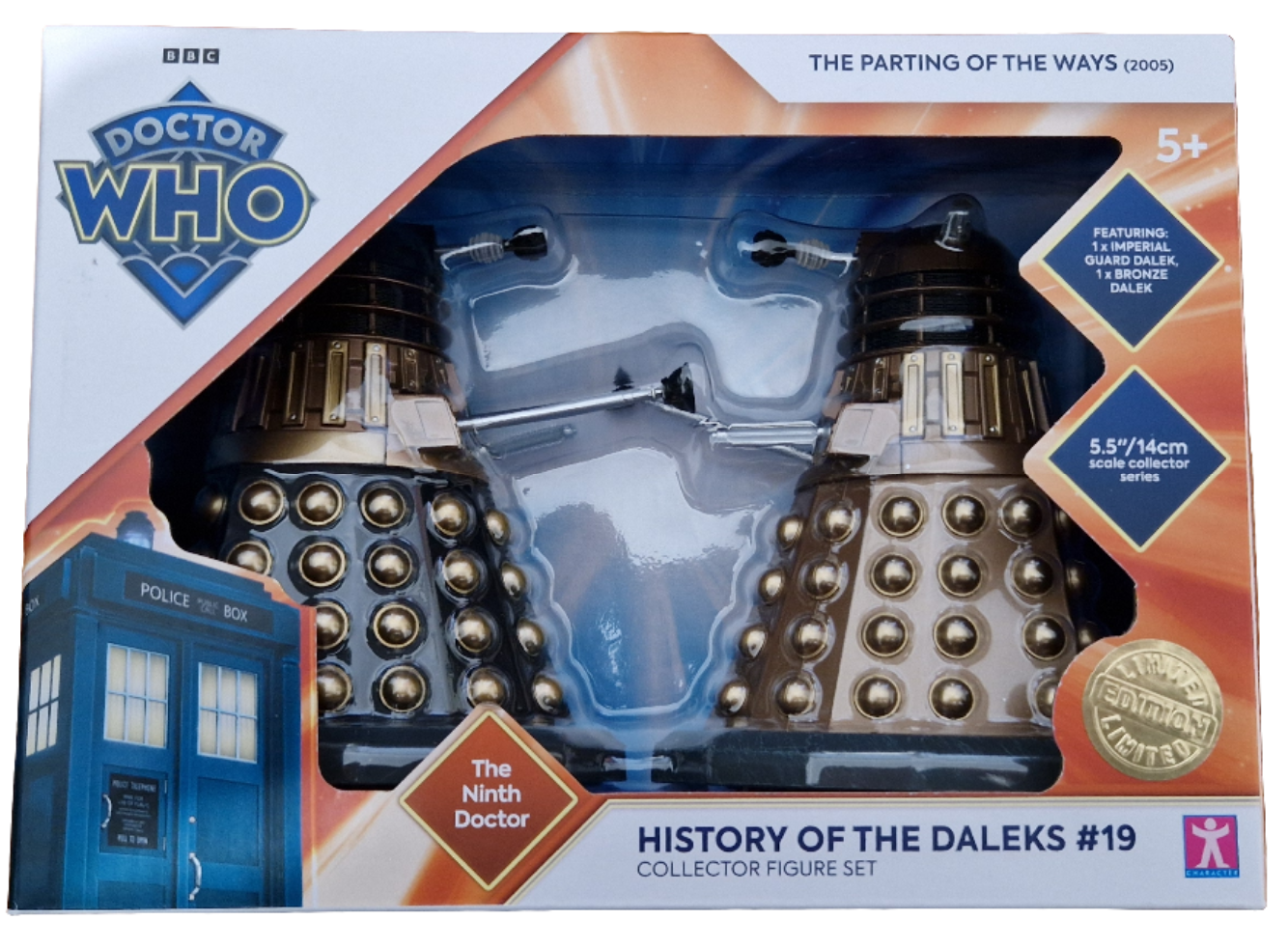 Doctor Who History of the Daleks #19. Parting of the Ways 2005 figure set.