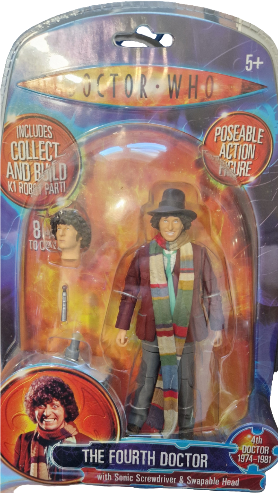 Doctor Who Classic 4th Dr figure with K1 Robot part