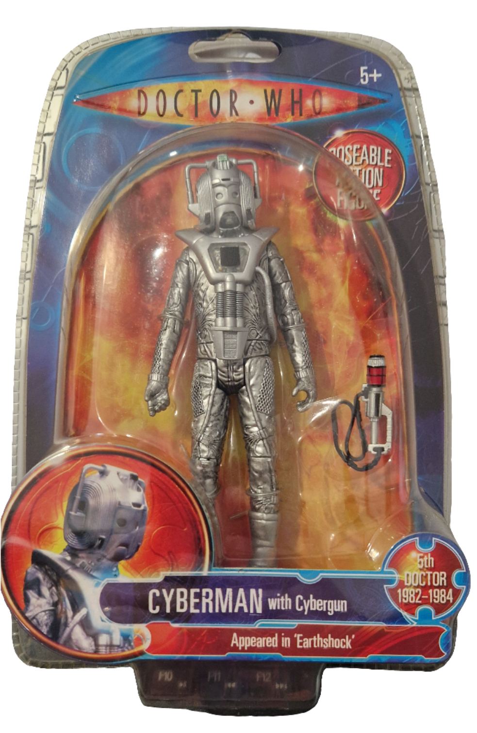 Doctor Who Classic Cyberman figure. Earthshock version.