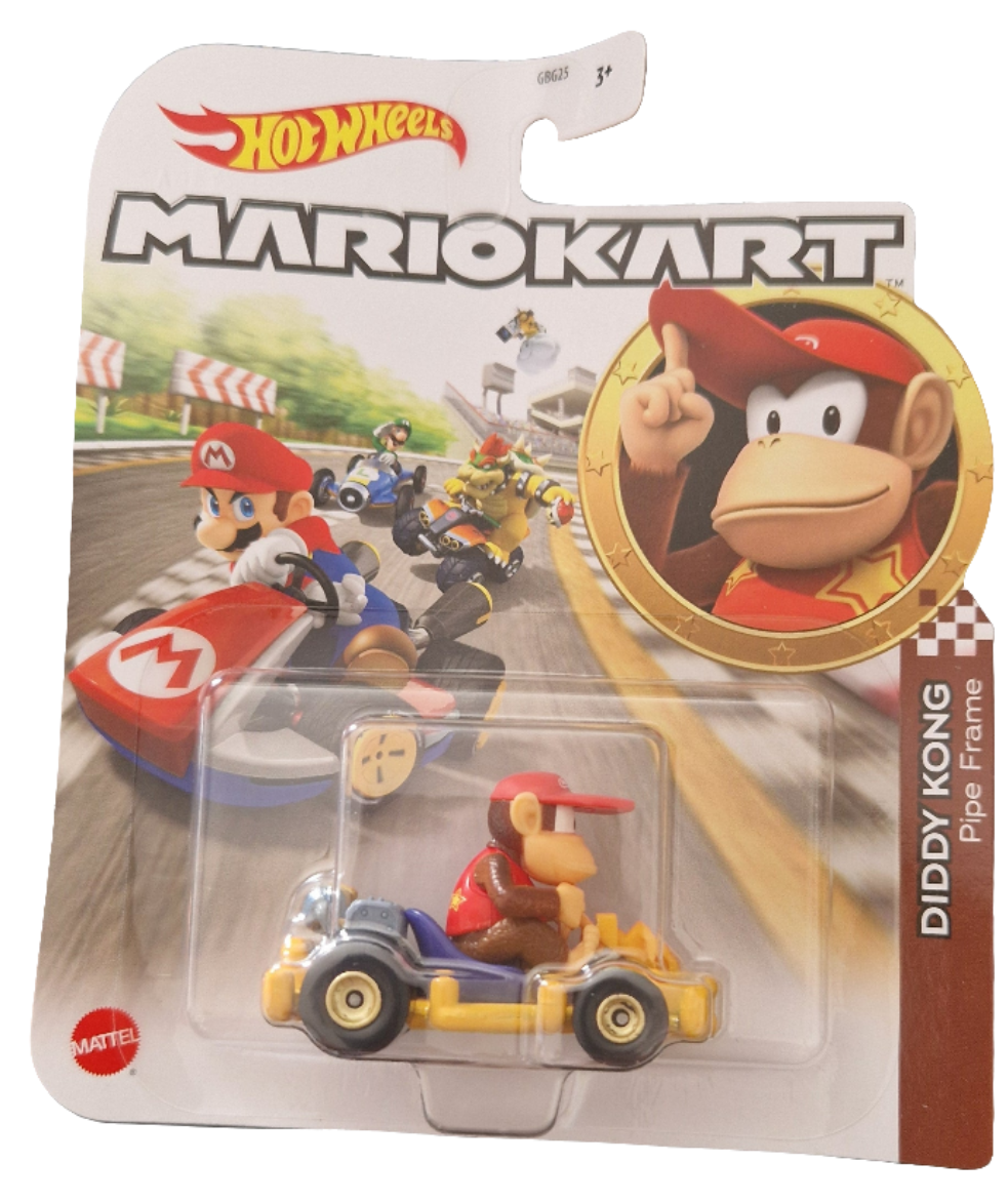 Hot Wheels Mario Kart Diddy Kong - Pipe Frame Car
