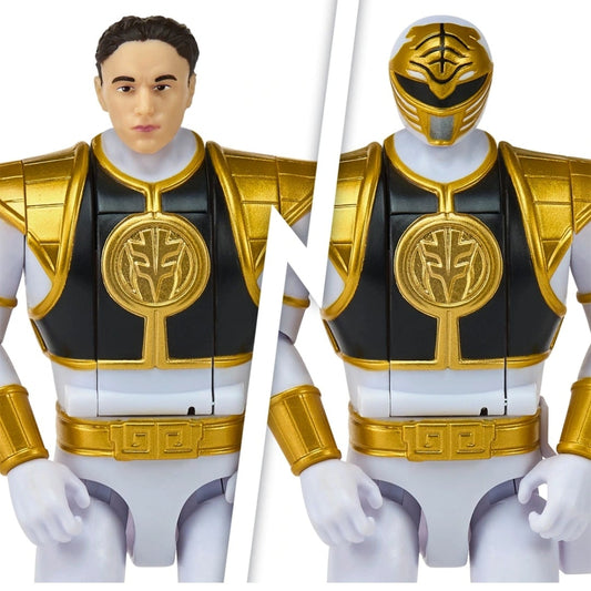 Mighty Morphin Power Rangers Auto Morphin White Ranger Series 2 Figure MMPR Re-Ignition S2