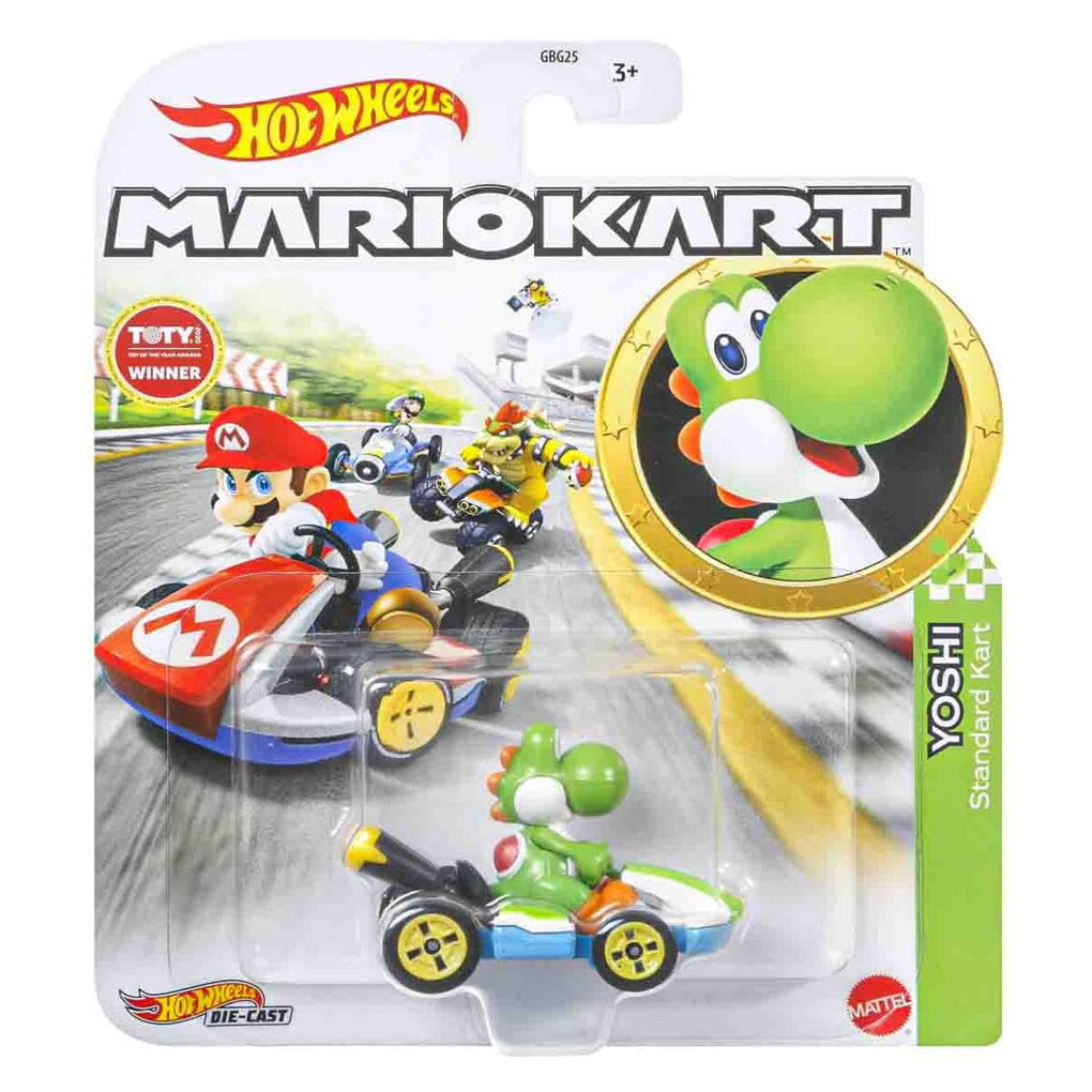 Hot Wheels Mario Kart Yoshi - Standard Kart Car