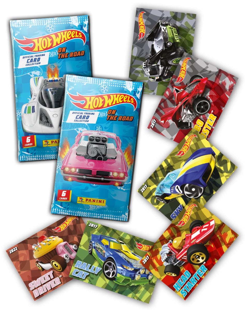 Hot Wheels On The Road Trading Cards Starter Pack