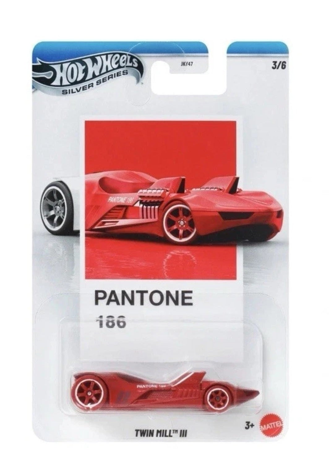 Hot Wheels Silver Series Pantone 186 Twin Mill III