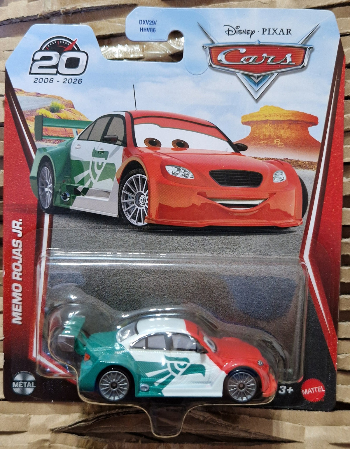 Disney Pixar Cars Memo Rojas Jr Diecast Toy 20th Year