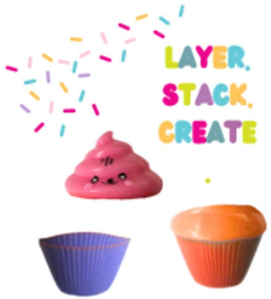 Scrunchems Sweet Treats Sticky Cup Cakes Squishy Sensory Fidget Anxiety Stress Toy 3 for £10 Mix & Match*