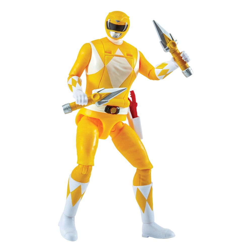 Mighty Morphin Power Rangers Auto Morphin Yellow Ranger Figure MMPR Re-Ignition.