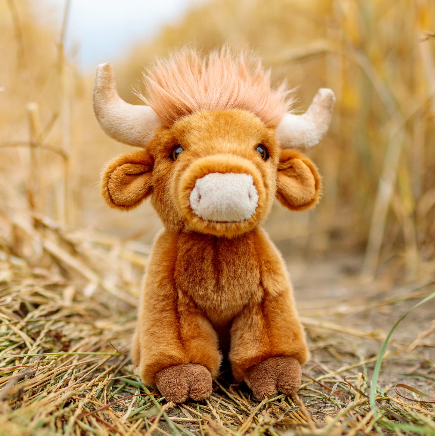 Animigos World Of Nature Highland Cow Plush Toy