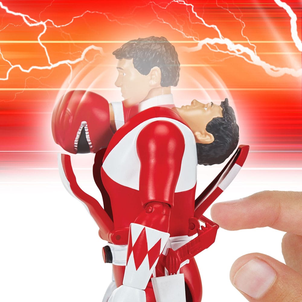 Mighty Morphin Power Rangers Auto Morphin Red Ranger Figure MMPR Re-Ignition