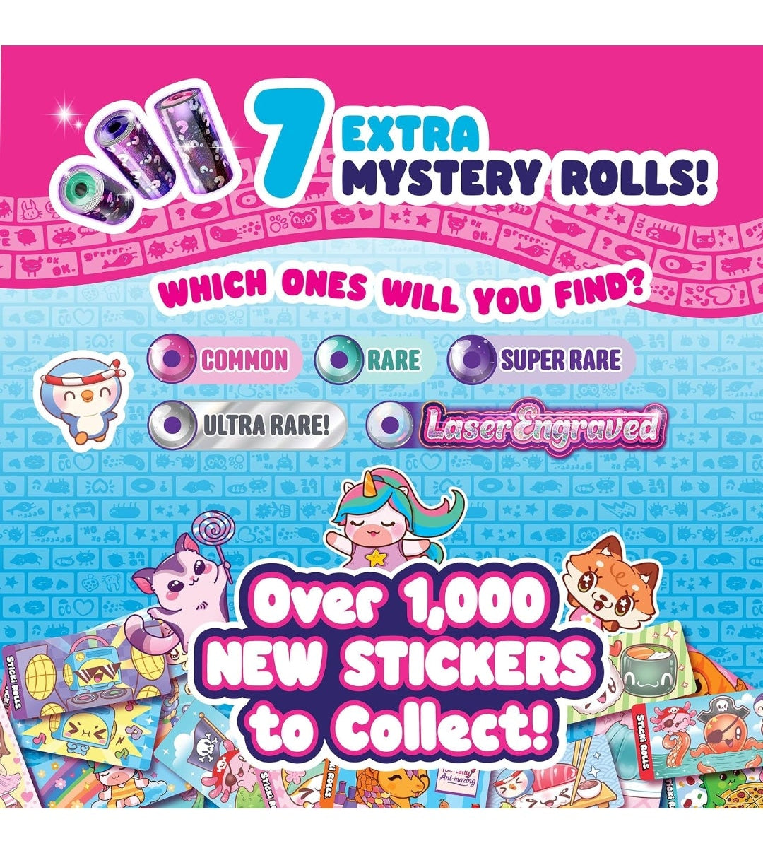 Sticki Rolls Sticki Book + 120 stickers Series 3
