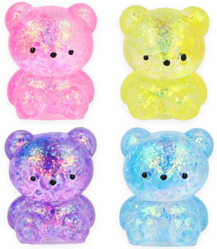 Squeeze Sugar Sparkly Bear Squishy Sensory Fidget Toy Buy 3 for £4*