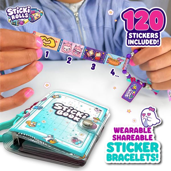 Sticki Rolls Sticki Book + 120 stickers