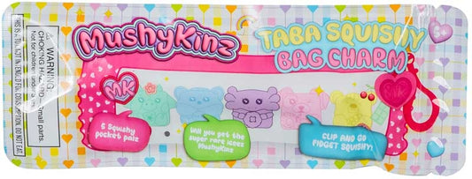 Mushykins Mystery Micro Taba Squishy Bag Charm 5 pack sensory Fidgets
