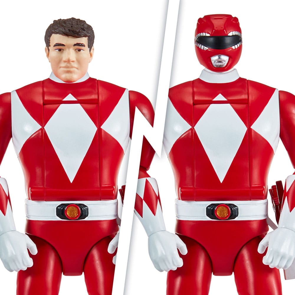 Mighty Morphin Power Rangers Auto Morphin Red Ranger Figure MMPR Re-Ignition