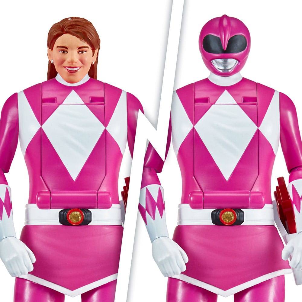Mighty Morphin Power Rangers Auto Morphin Pink Ranger Figure MMPR Re-Ignition.