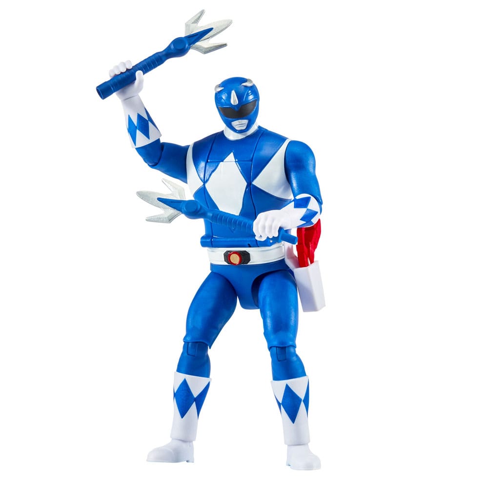 Mighty Morphin Power Rangers Auto Morphin Blue Ranger Figure MMPR Re-Ignition.