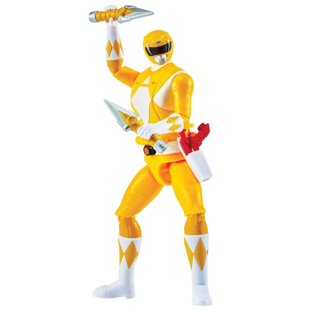 Mighty Morphin Power Rangers Auto Morphin Yellow Ranger Figure MMPR Re-Ignition.