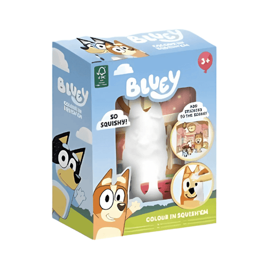 Bluey Colour Your Own Bingo Squishie figure