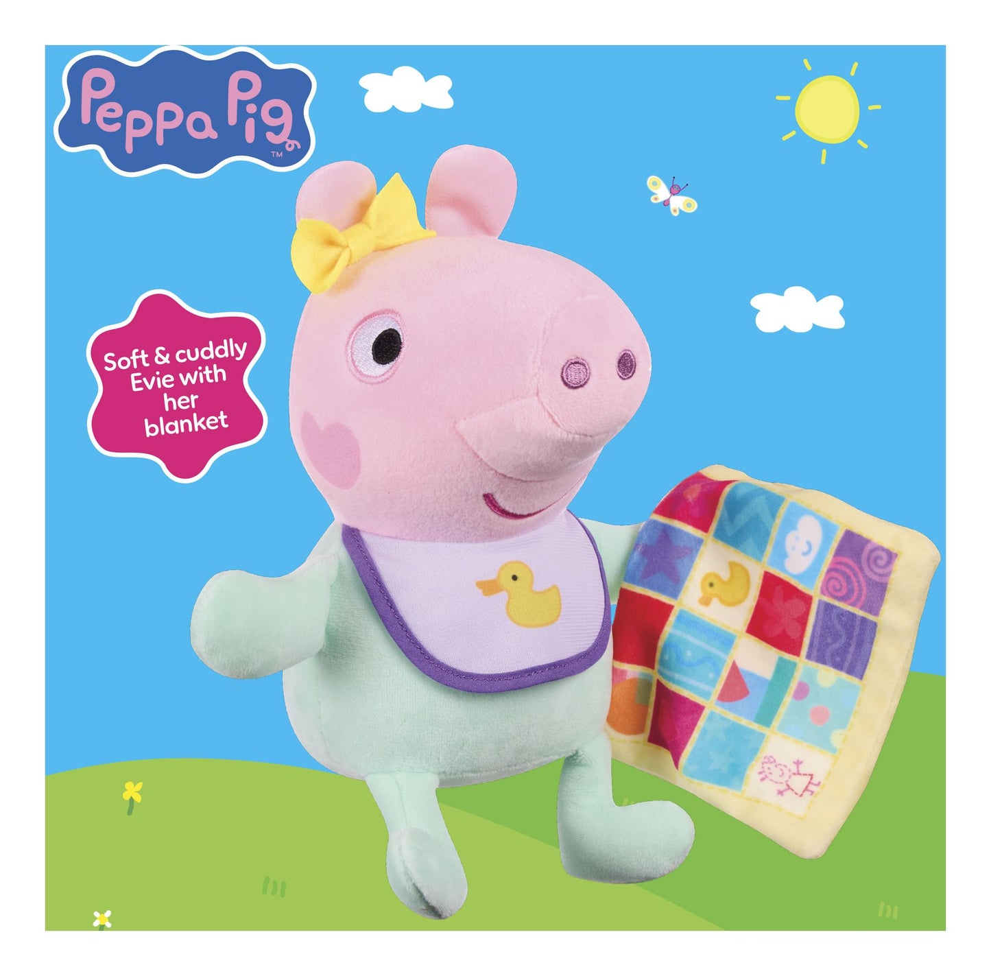 Peppa Pig Evie and Blanket plush toy