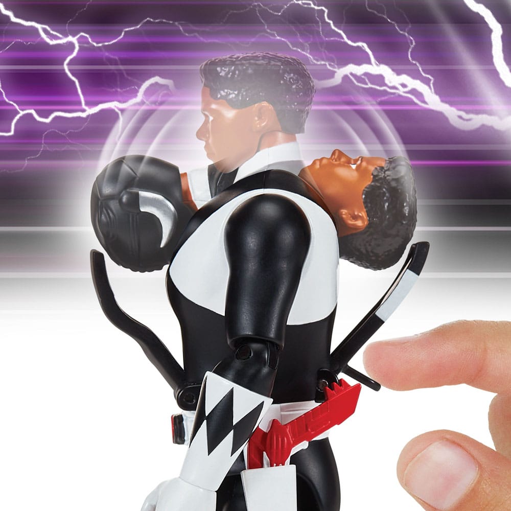 Mighty Morphin Power Rangers Auto Morphin Black Ranger Figure MMPR Re-Ignition.