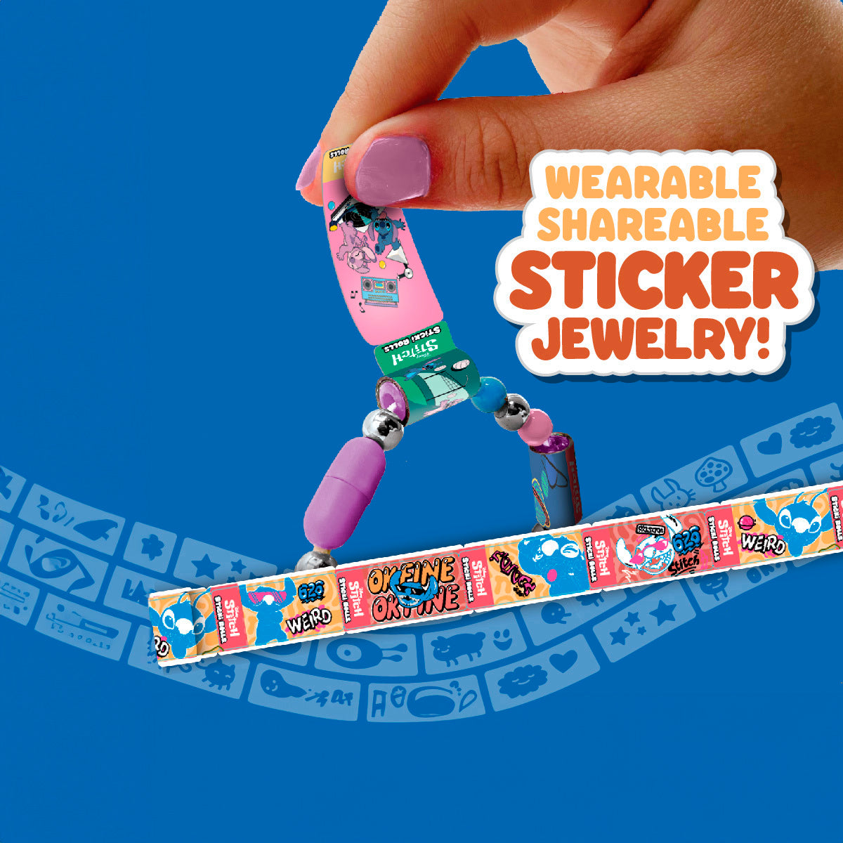 Sticki Rolls Disney Stitch Mystery Capsule 50 Stickers