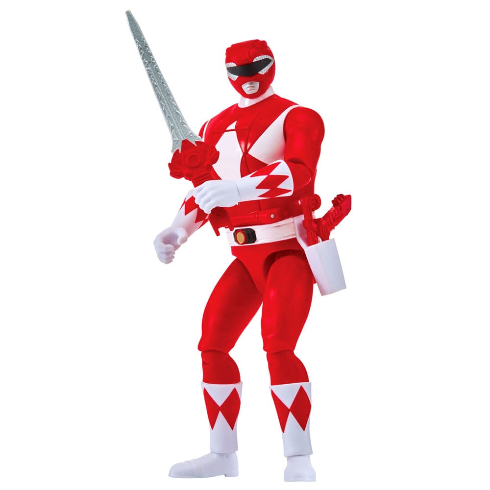 Mighty Morphin Power Rangers Auto Morphin Red Ranger Figure MMPR Re-Ignition
