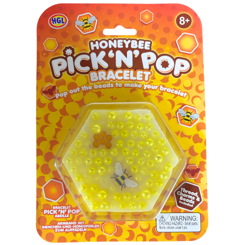Pick n Pop Bracelet Honey Bee Make Your Own Bead Kit Sensory Fidget Anxiety Toy