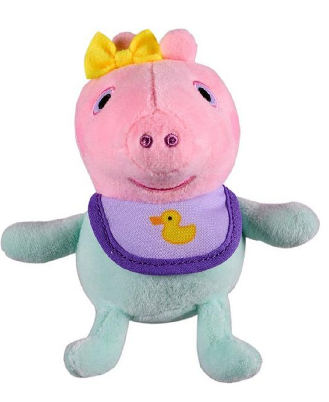 Peppa Pig and Baby Evie Plush 2 pack figures.
