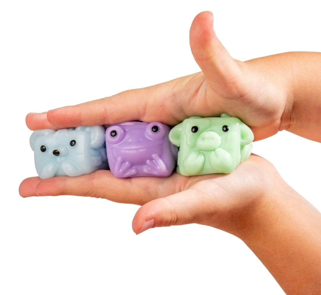 Mushykinz Mystery Mini Mushy Taba Squishies Fidget Toy 3 Pack Stress Squishy