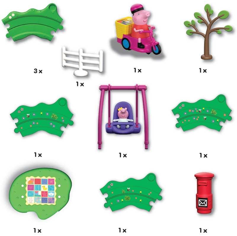 Peppa Pig Whizz Around Peppa and Evie Fun in the Park Set