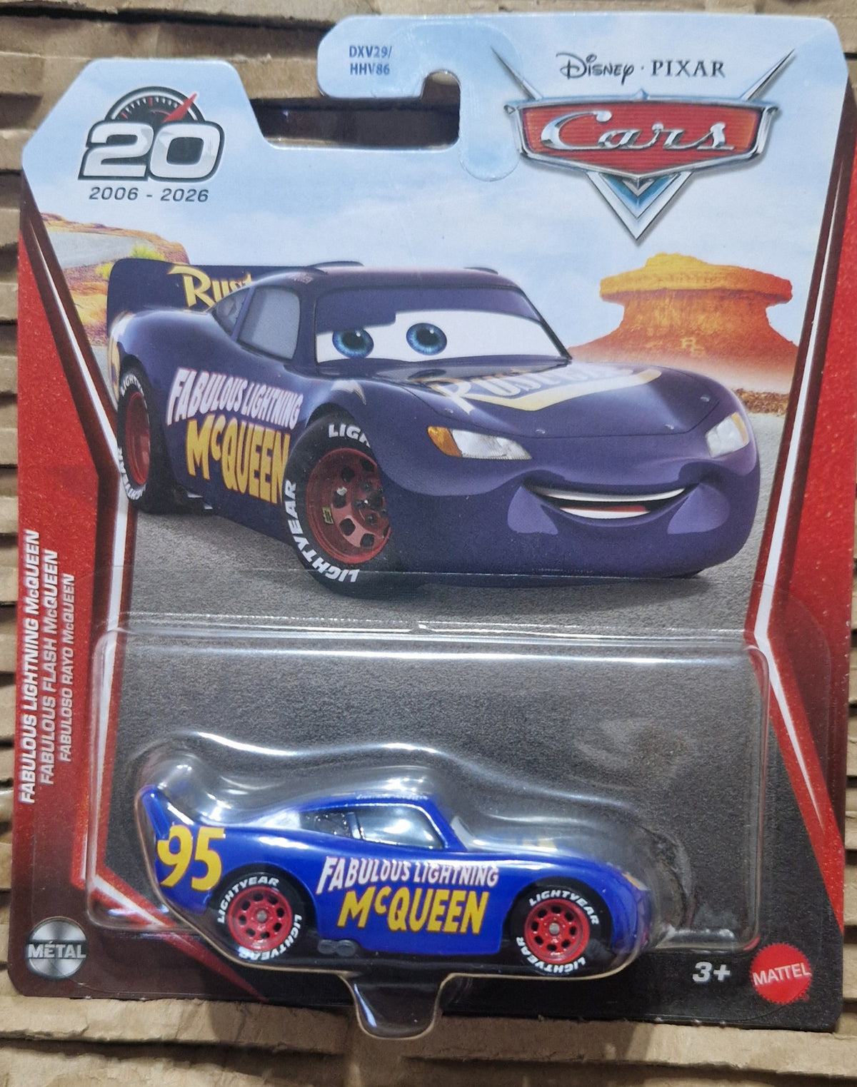 Disney Pixar Cars Fabulous Lightning McQueen Diecast Toy 20th Year