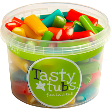 Tasty Tubs - Assorted Mini Pencils - Sweets 120g