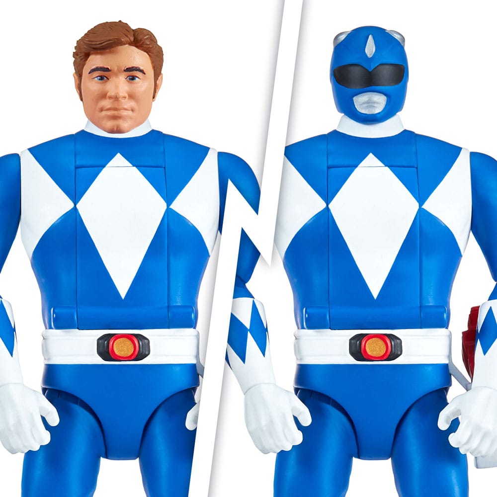 Mighty Morphin Power Rangers Auto Morphin Blue Ranger Figure MMPR Re-Ignition.
