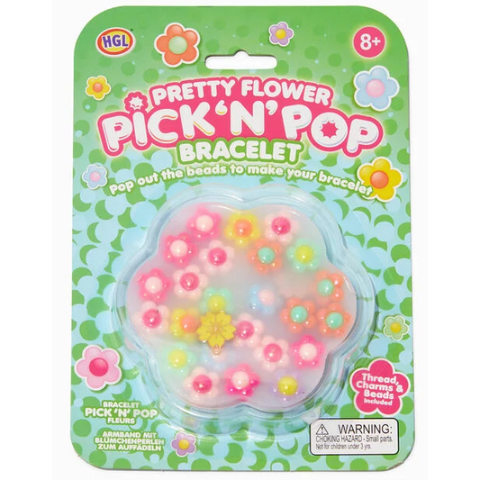 Pick n Pop Bracelet Pretty Flower Make Your Own Bead Kit Sensory Fidget Anxiety Toy