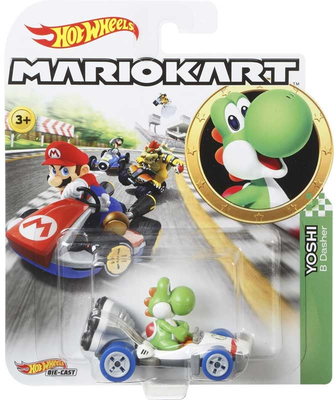 Hot Wheels Mario Kart Yoshi - B Dasher Car