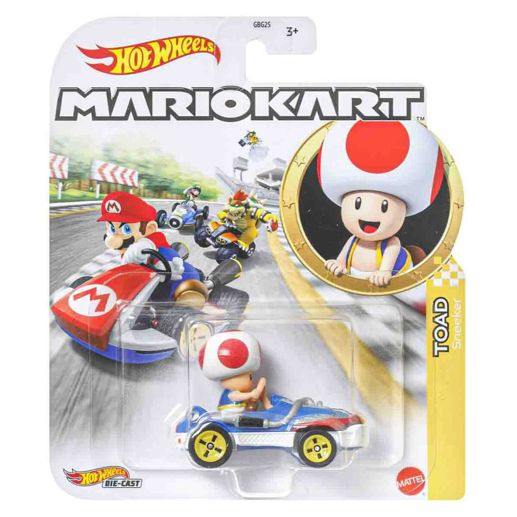 Hot Wheels Mario Kart Toad - Sneeker Kart Car