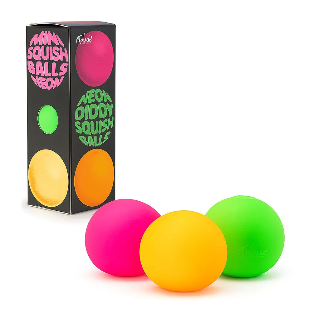 Scrunchems Mini Neon Squish Balls 3 pack Sensory Fidget Toy