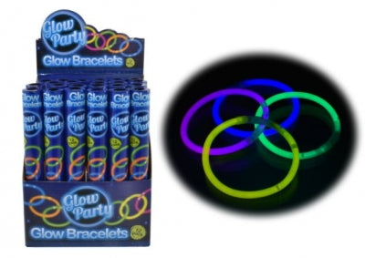 Glow Bracelets 12 pack - 4 Assorted Colours