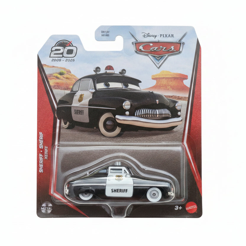 Disney Pixar Cars Sherif Diecast Toy 20th Year