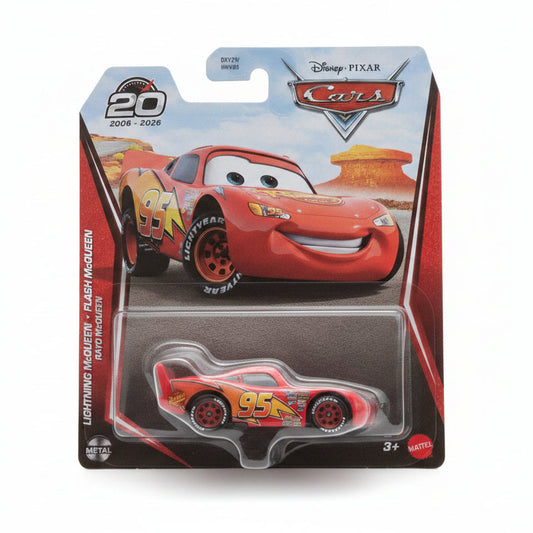 Disney Pixar Cars Lightning McQueen Diecast Toy 20th Year