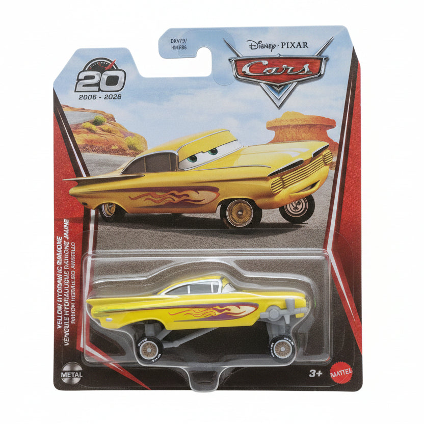 Disney Pixar Cars Yellow Hydraulic Ramone Diecast Toy 20th Year