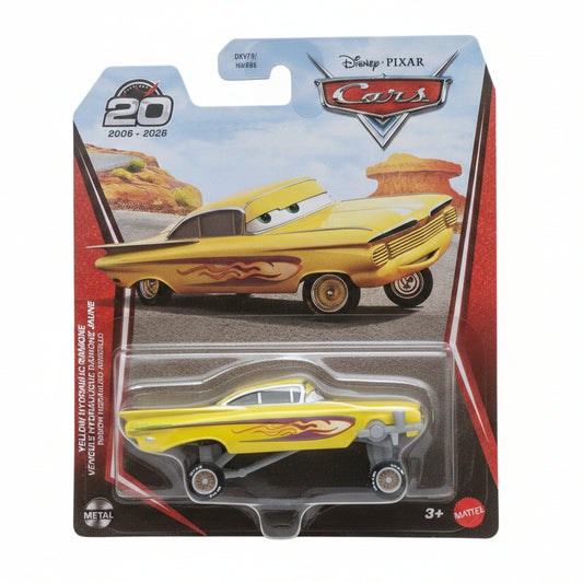 Disney Pixar Cars Yellow Hydraulic Ramone Diecast Toy 20th Year