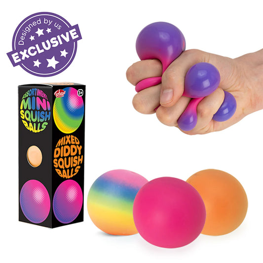 Scrunchems Mixed Diddy Squish Balls 3 pack