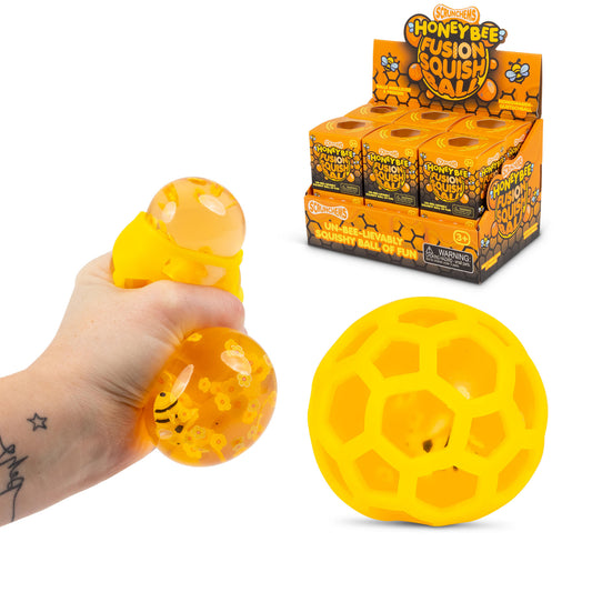 Scrunchems Honey Bee Fusion Squish Ball Squishy Sensory Fidget Anxiety Stress Toy