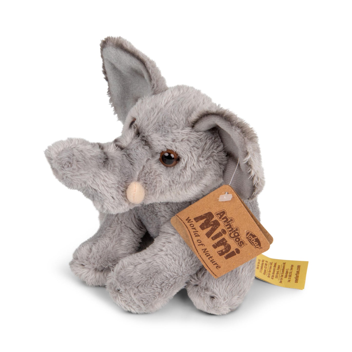 Animigos World Of Nature Mini Elephant soft cuddly toy