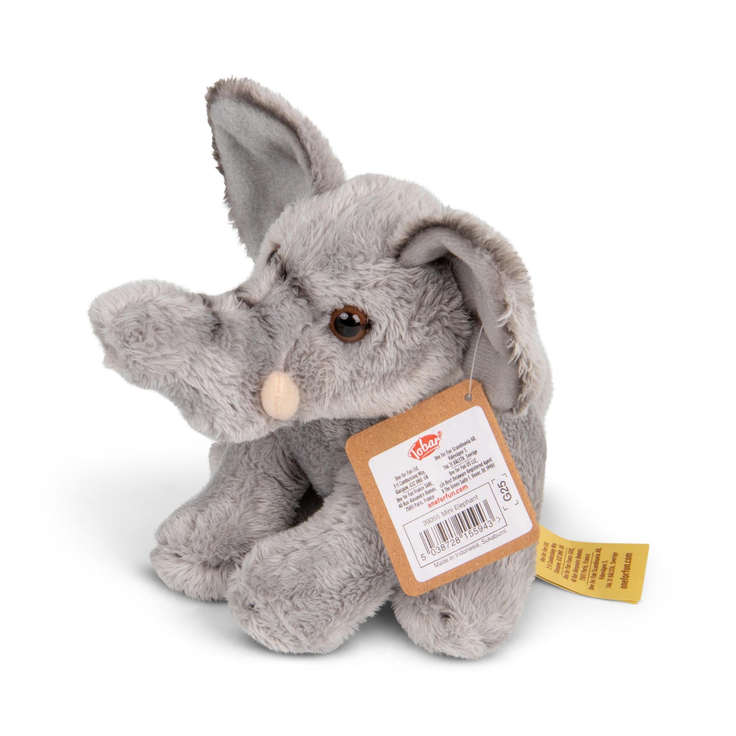 Animigos World Of Nature Mini Elephant soft cuddly toy