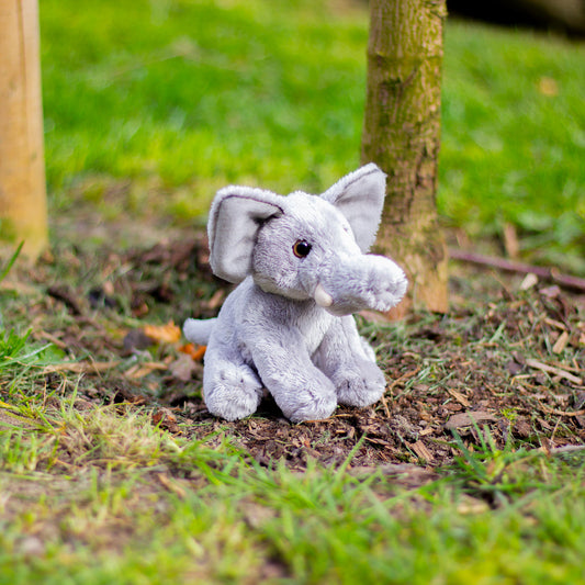 Animigos World Of Nature Mini Elephant soft cuddly toy